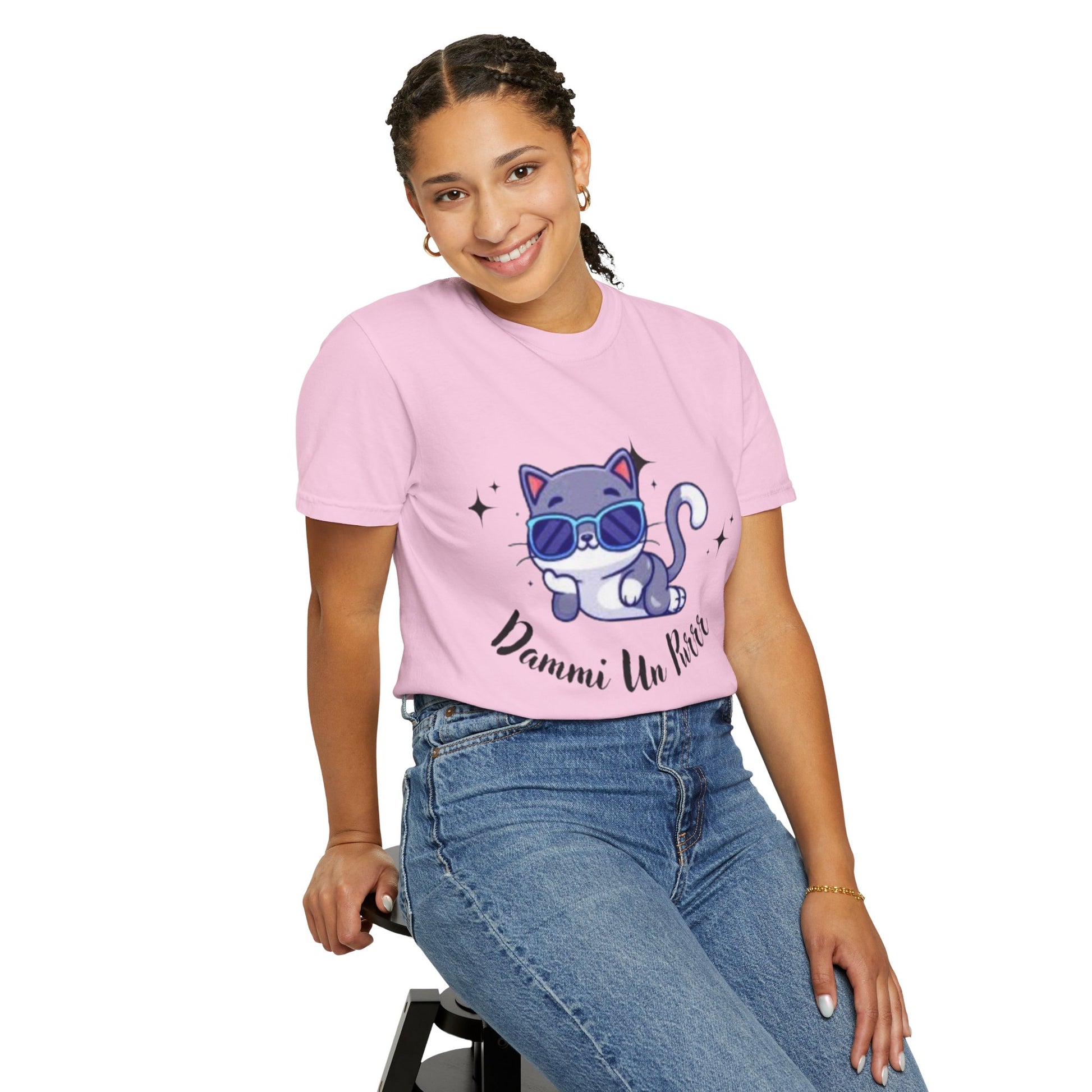 Dmmi Un Purr, trending Unisex Jersey Short Sleeve V-Neck Tee, Gift for friends.