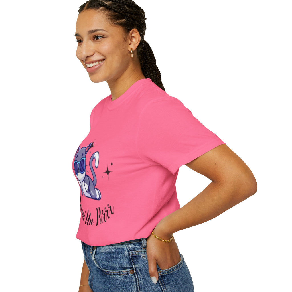 Dmmi Un Purr, trending Unisex Jersey Short Sleeve V-Neck Tee, Gift for friends.