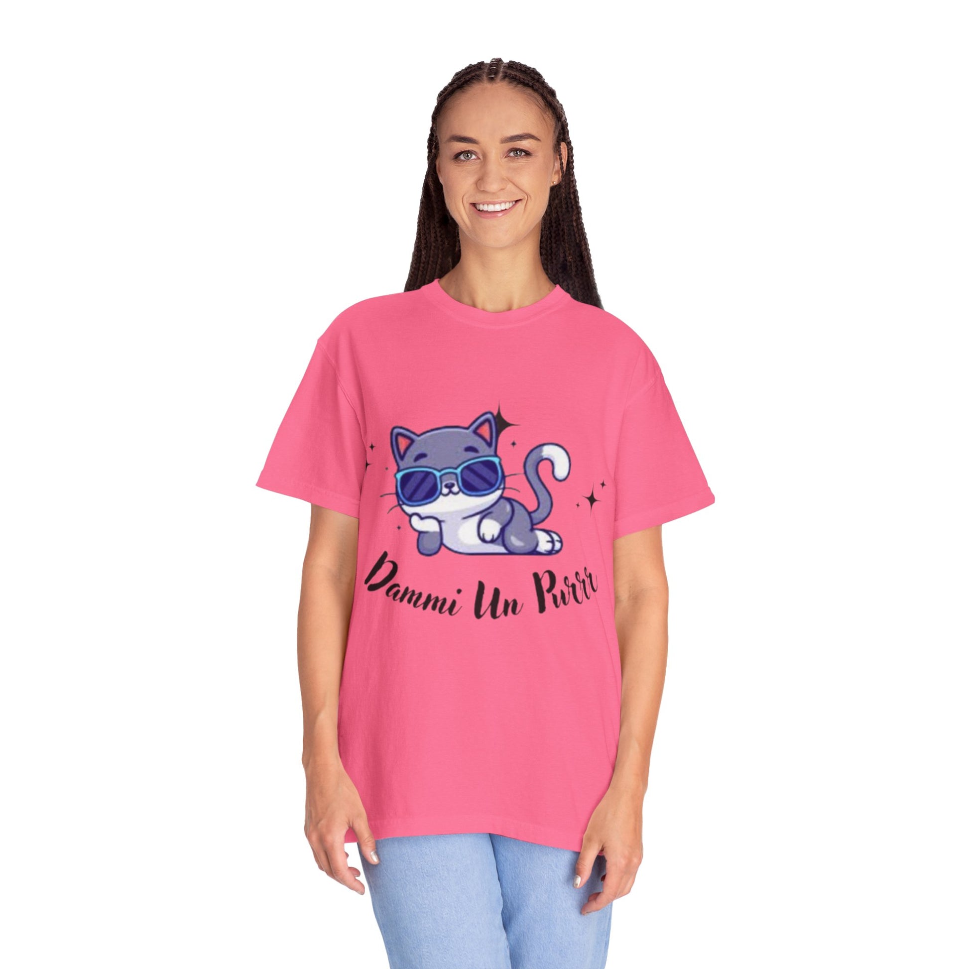 Dmmi Un Purr, trending Unisex Jersey Short Sleeve V-Neck Tee, Gift for friends.