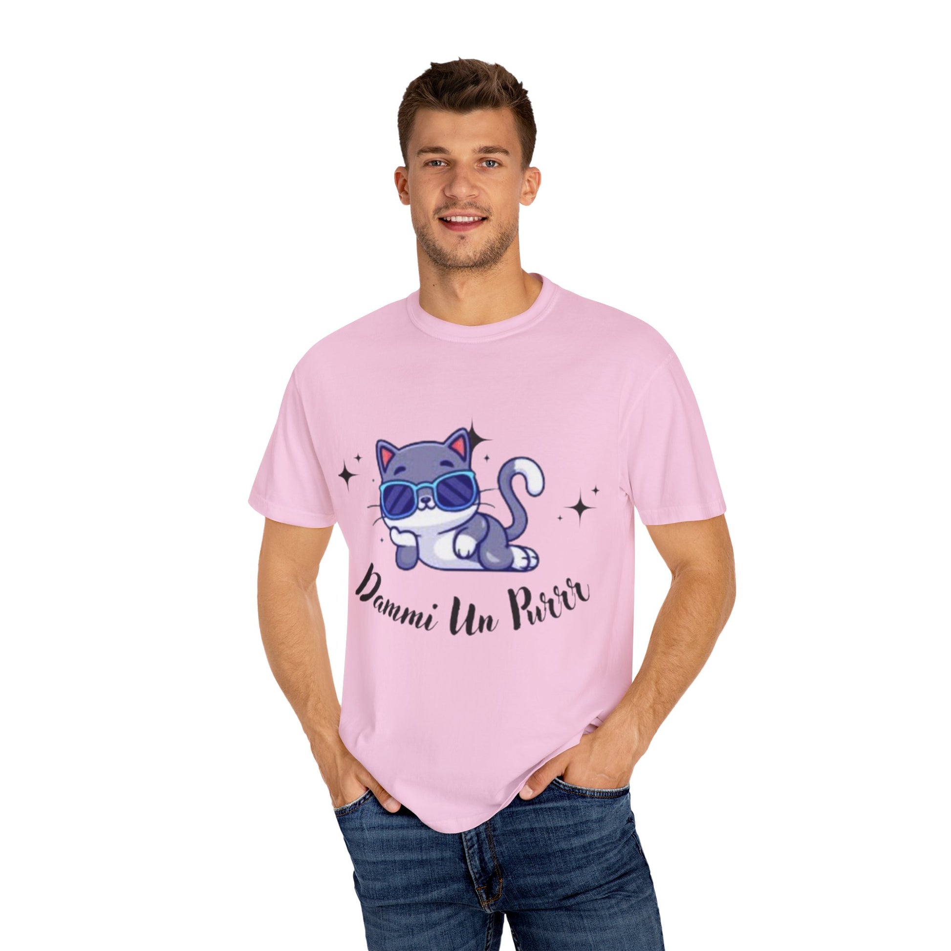 Dmmi Un Purr, trending Unisex Jersey Short Sleeve V-Neck Tee, Gift for friends.