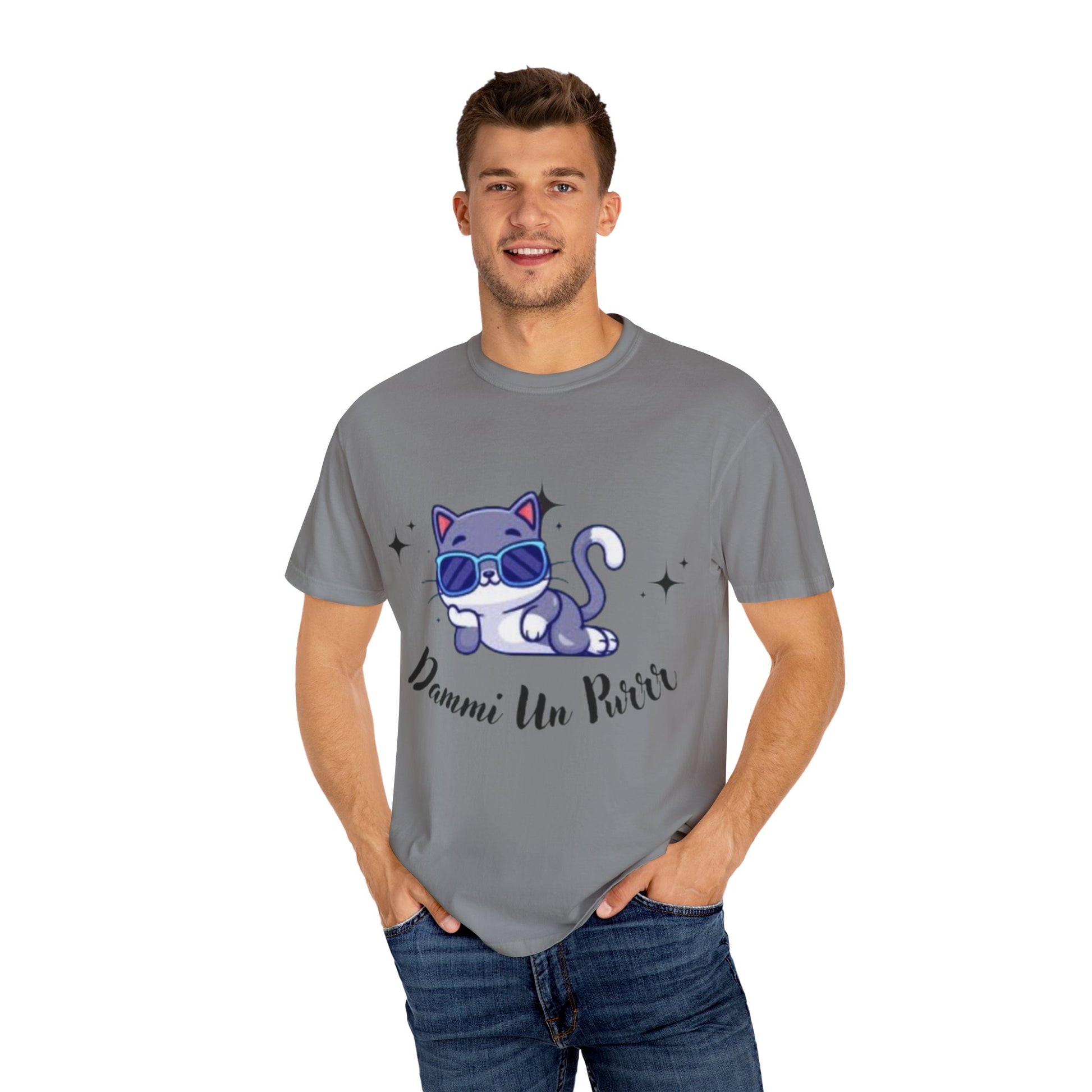 Dmmi Un Purr, trending Unisex Jersey Short Sleeve V-Neck Tee, Gift for friends.