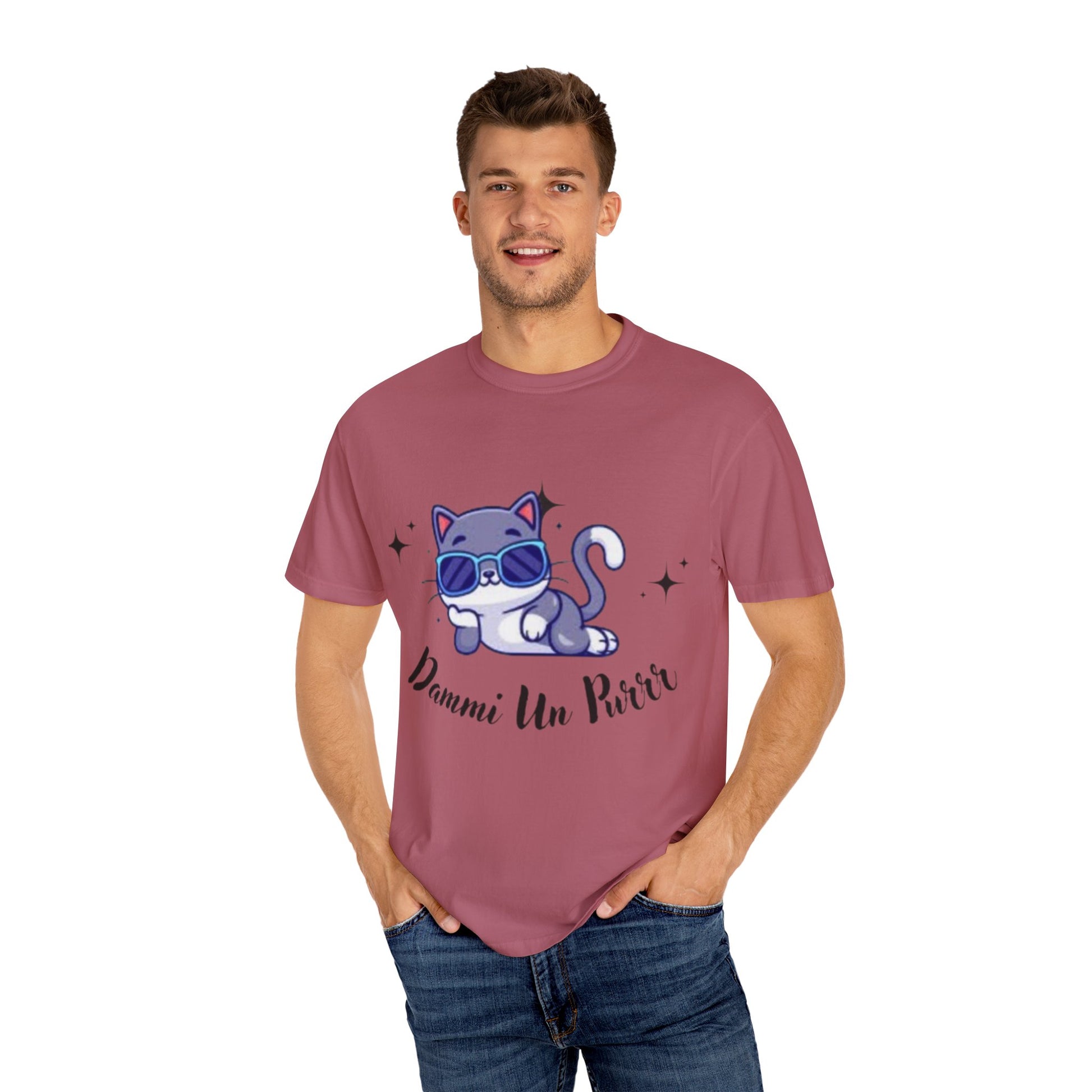 Dmmi Un Purr, trending Unisex Jersey Short Sleeve V-Neck Tee, Gift for friends.