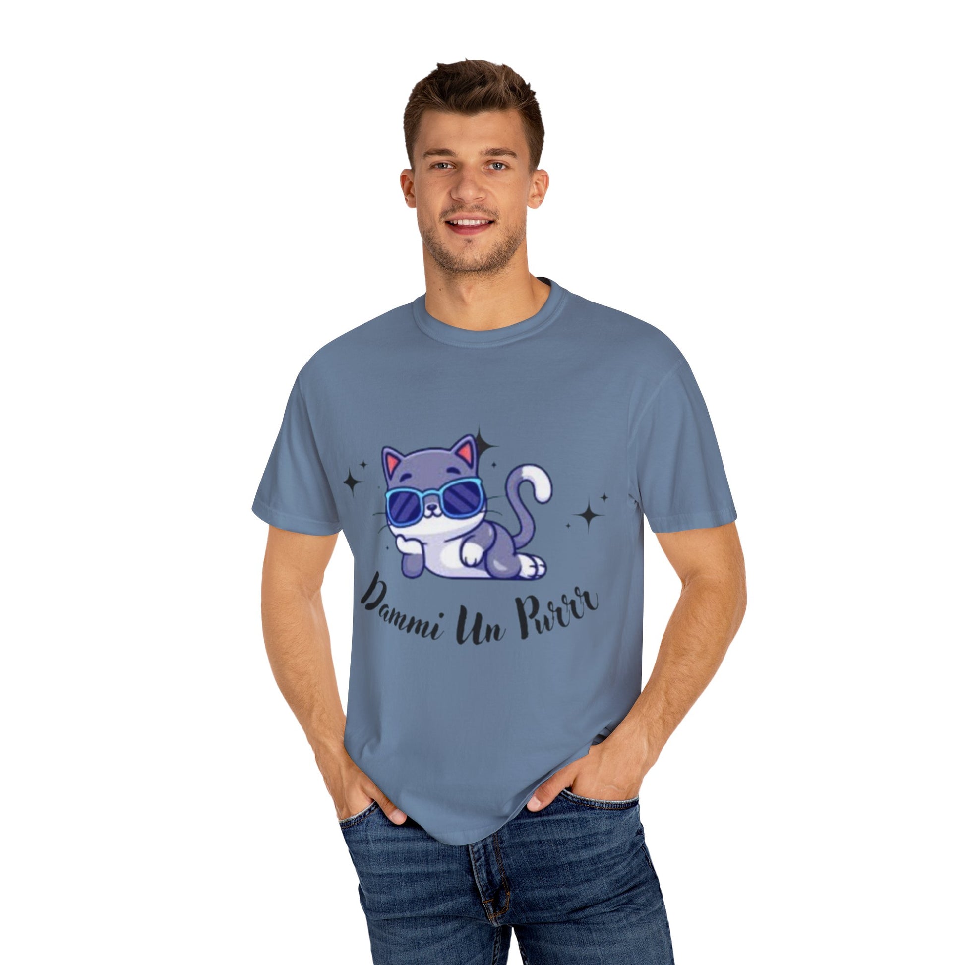 Dmmi Un Purr, trending Unisex Jersey Short Sleeve V-Neck Tee, Gift for friends.