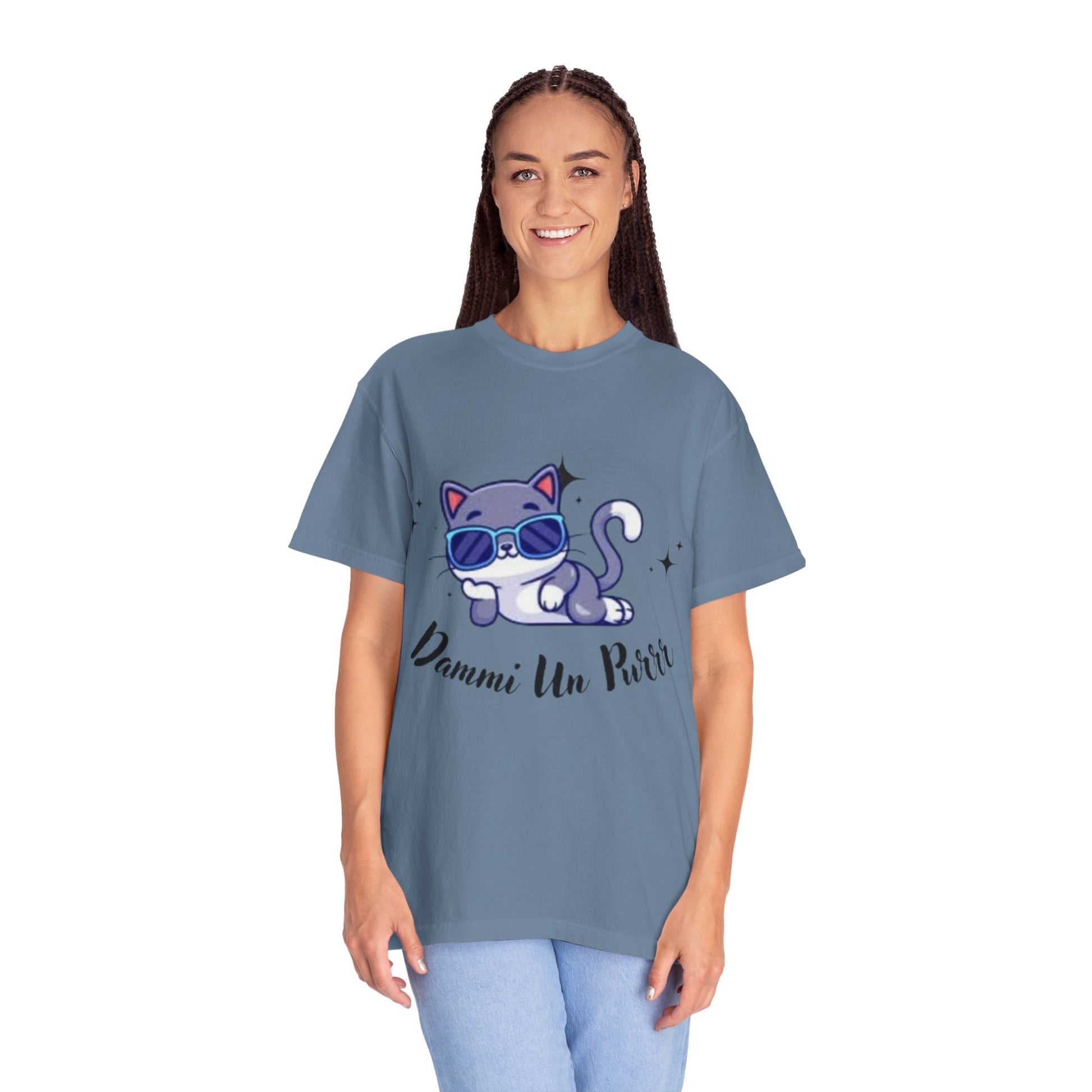 Dmmi Un Purr, trending Unisex Jersey Short Sleeve V-Neck Tee, Gift for friends.