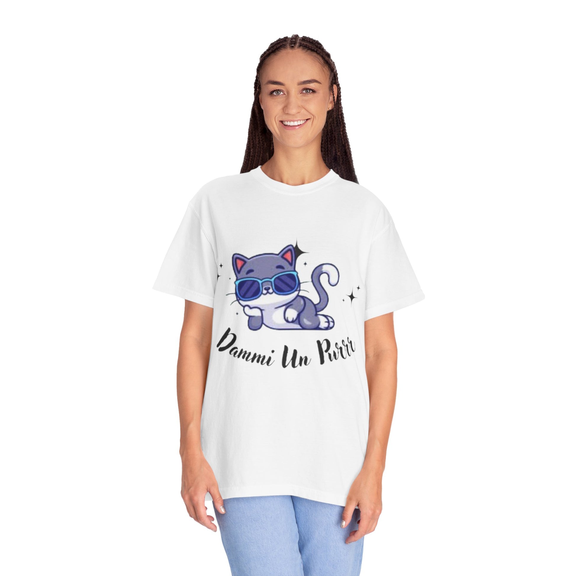Dmmi Un Purr, trending Unisex Jersey Short Sleeve V-Neck Tee, Gift for friends.