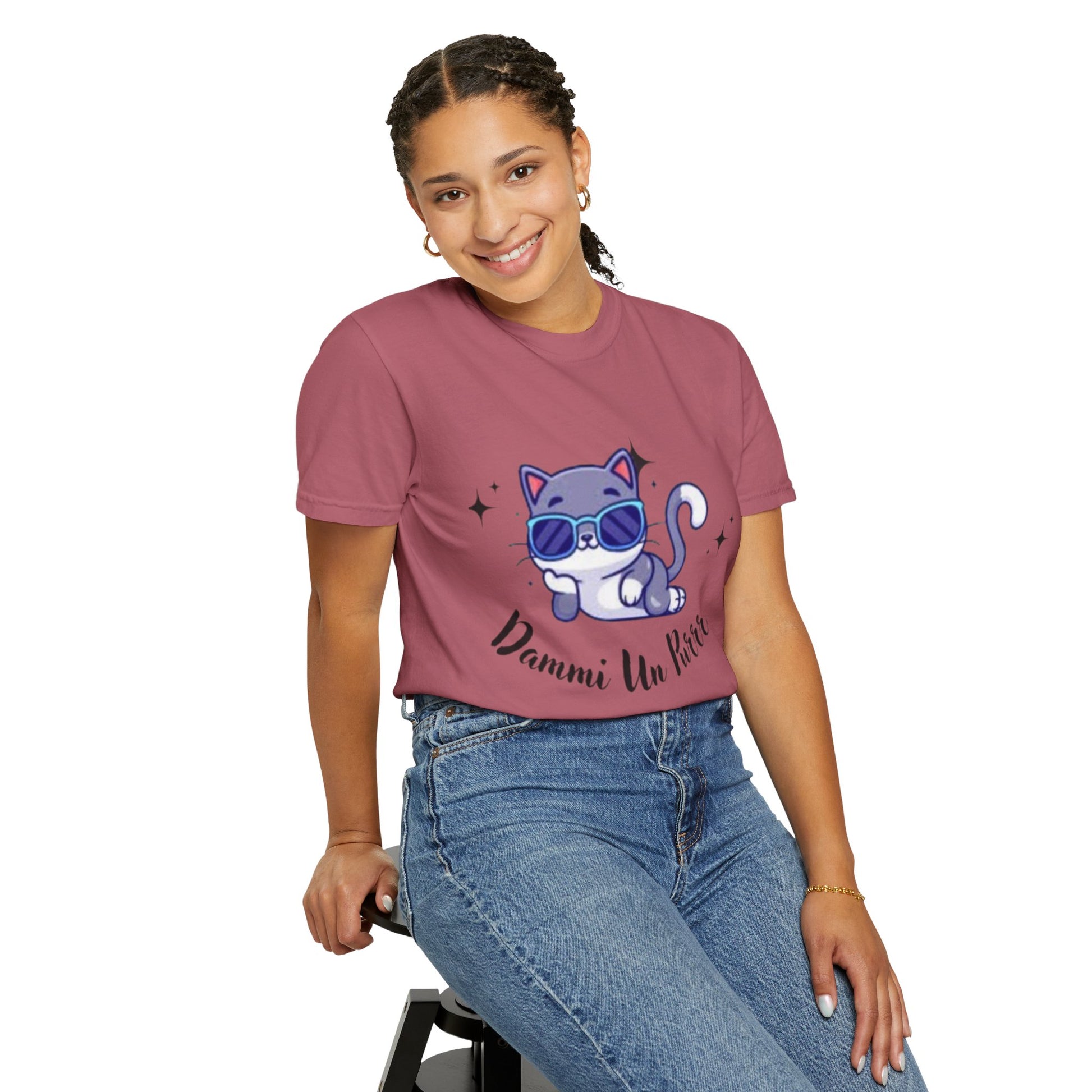 Dmmi Un Purr, trending Unisex Jersey Short Sleeve V-Neck Tee, Gift for friends.