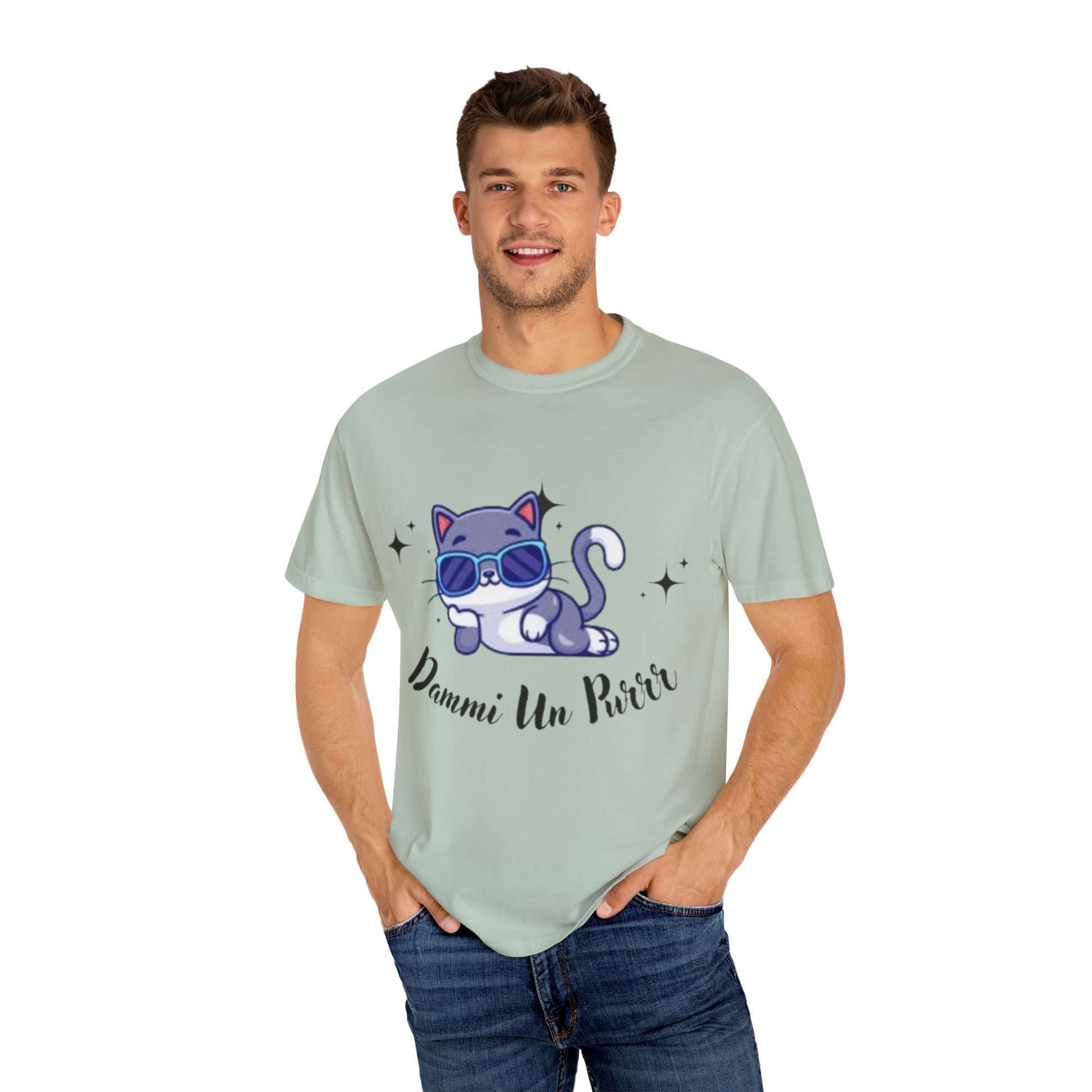 Dmmi Un Purr, trending Unisex Jersey Short Sleeve V-Neck Tee, Gift for friends.