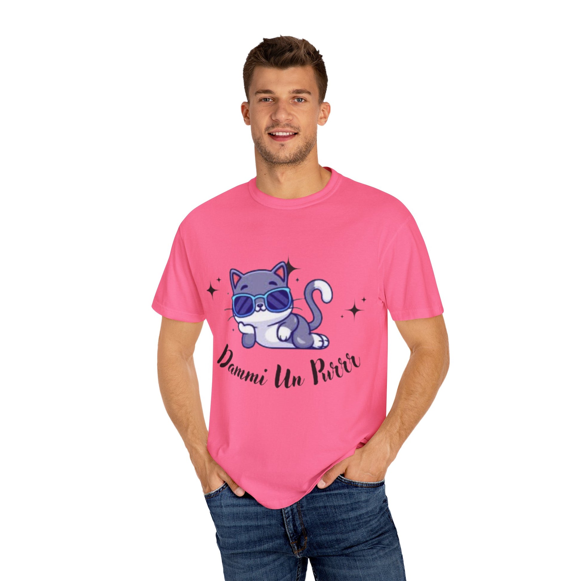 Dmmi Un Purr, trending Unisex Jersey Short Sleeve V-Neck Tee, Gift for friends.