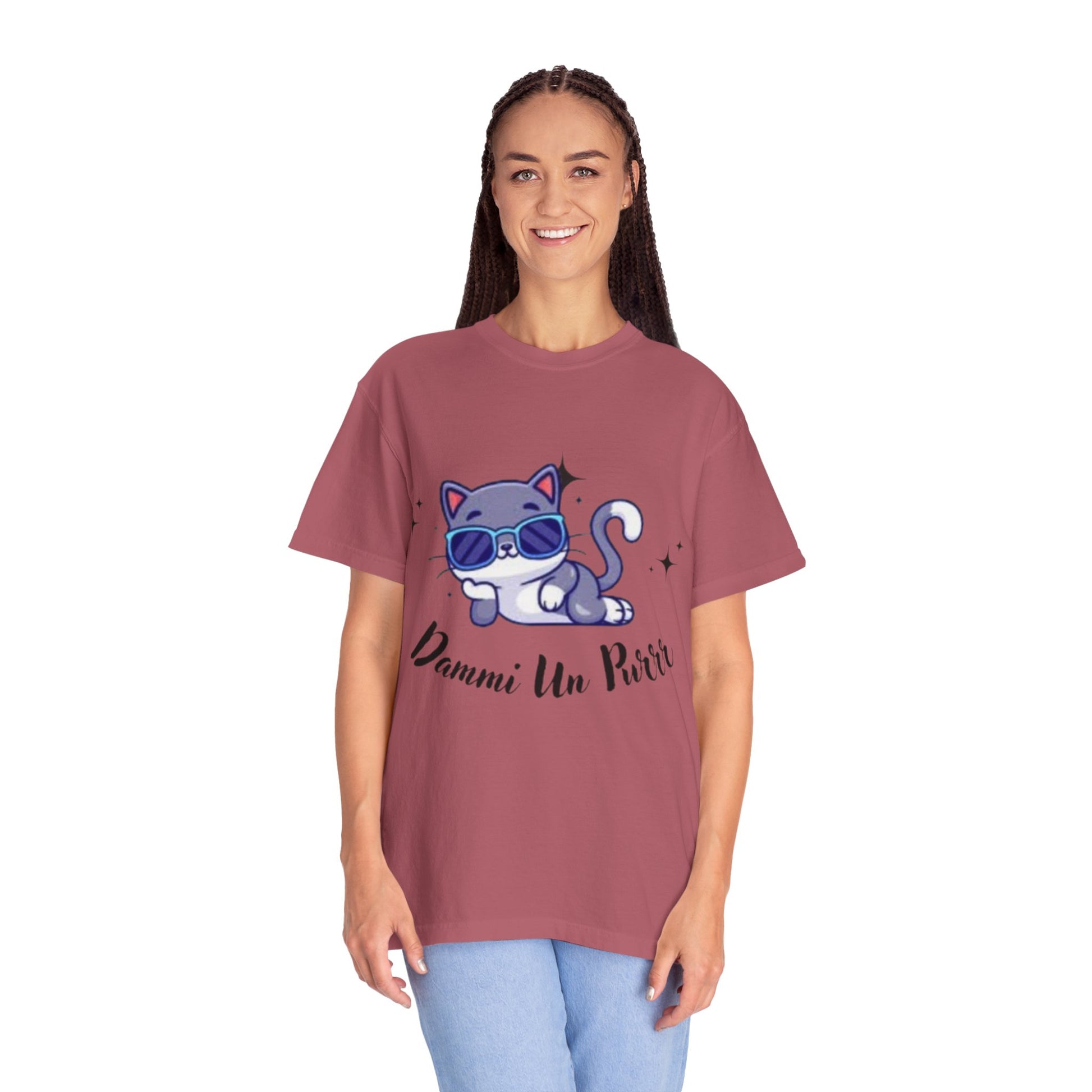Dmmi Un Purr, trending Unisex Jersey Short Sleeve V-Neck Tee, Gift for friends.