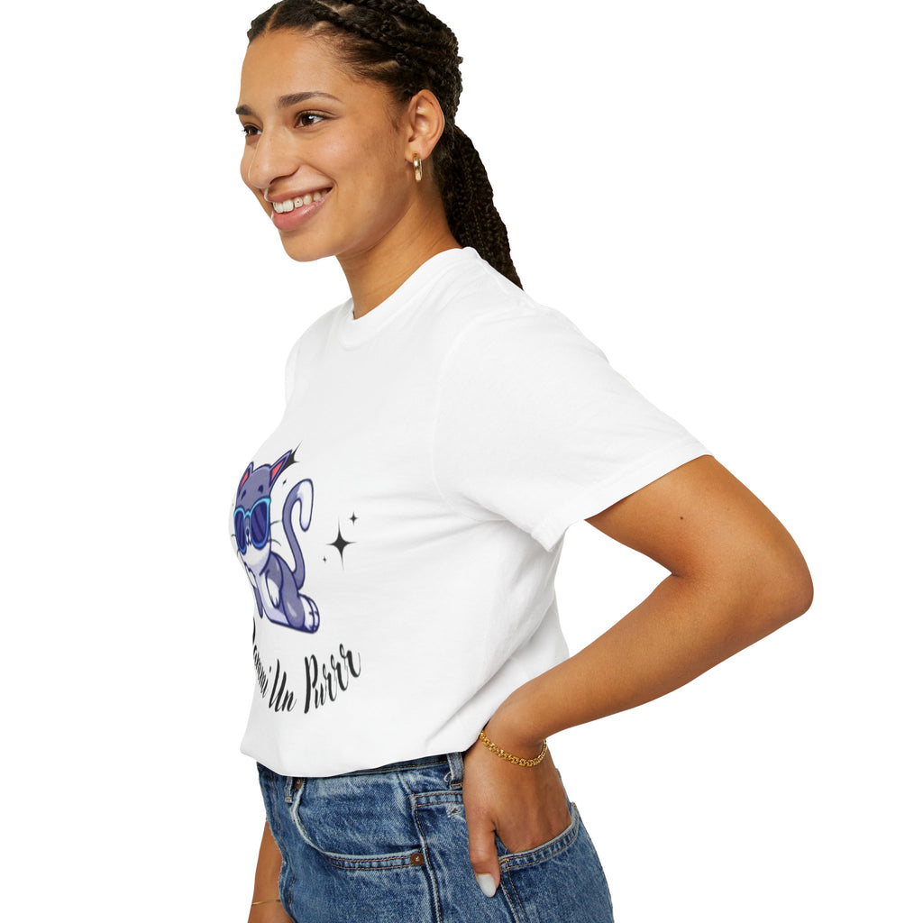 Dmmi Un Purr, trending Unisex Jersey Short Sleeve V-Neck Tee, Gift for friends.